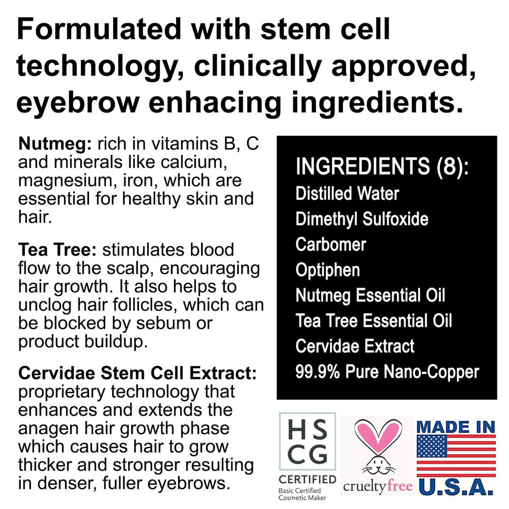 JuniorLabs Volver Brow Serum branding on packaging inspires trust