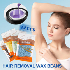 JunKuJK hard wax beads texture close-up shows smooth beads for precise waxing.