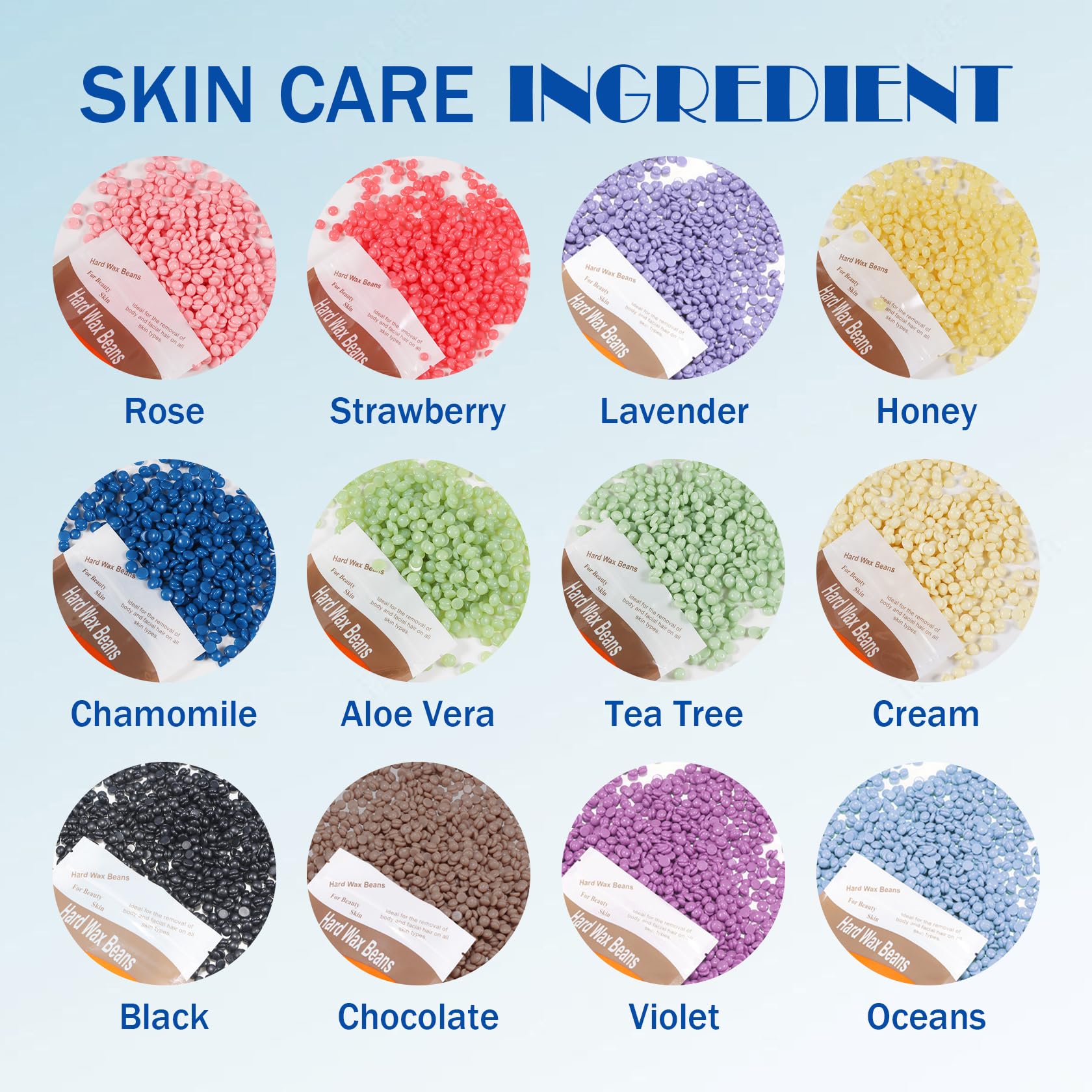 JunKuJK wax kit with 12 applicator sticks enables easy, even application.