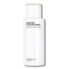 Juno & Co cleansing-powder-dispense shows neat powder handling for daily cleansing