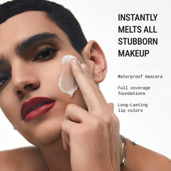 Balm emulsified with water during rinse