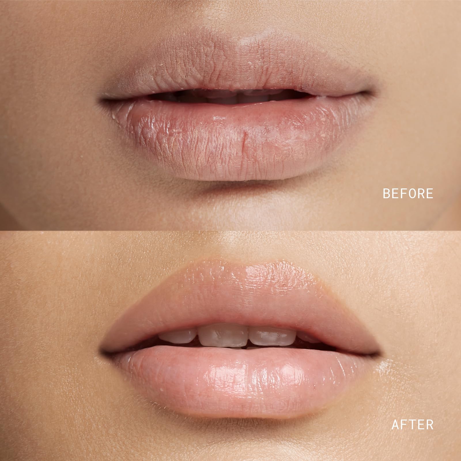 Night mask application with JUNO & Co. Lip Milk for overnight nourishment