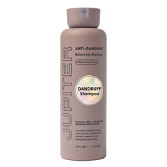 Jupiter Anti Dandruff Shampoo bottle highlights color-safe vegan formula for scalp care