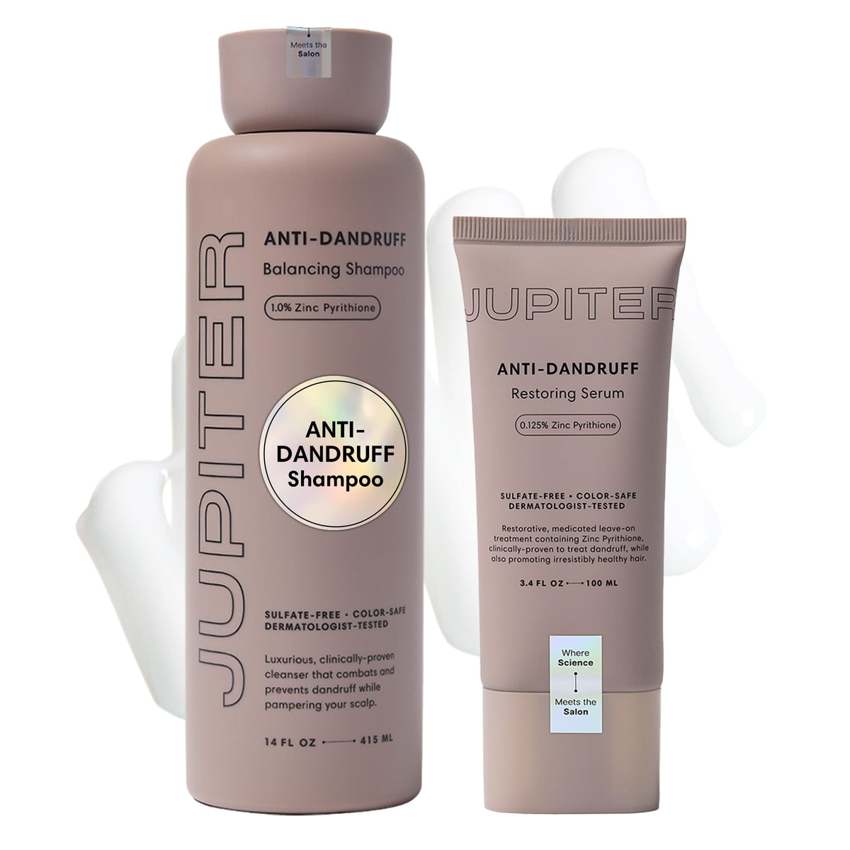 Jupiter Balance Shampoo bottle for soothing scalp balance and reduced flakes.