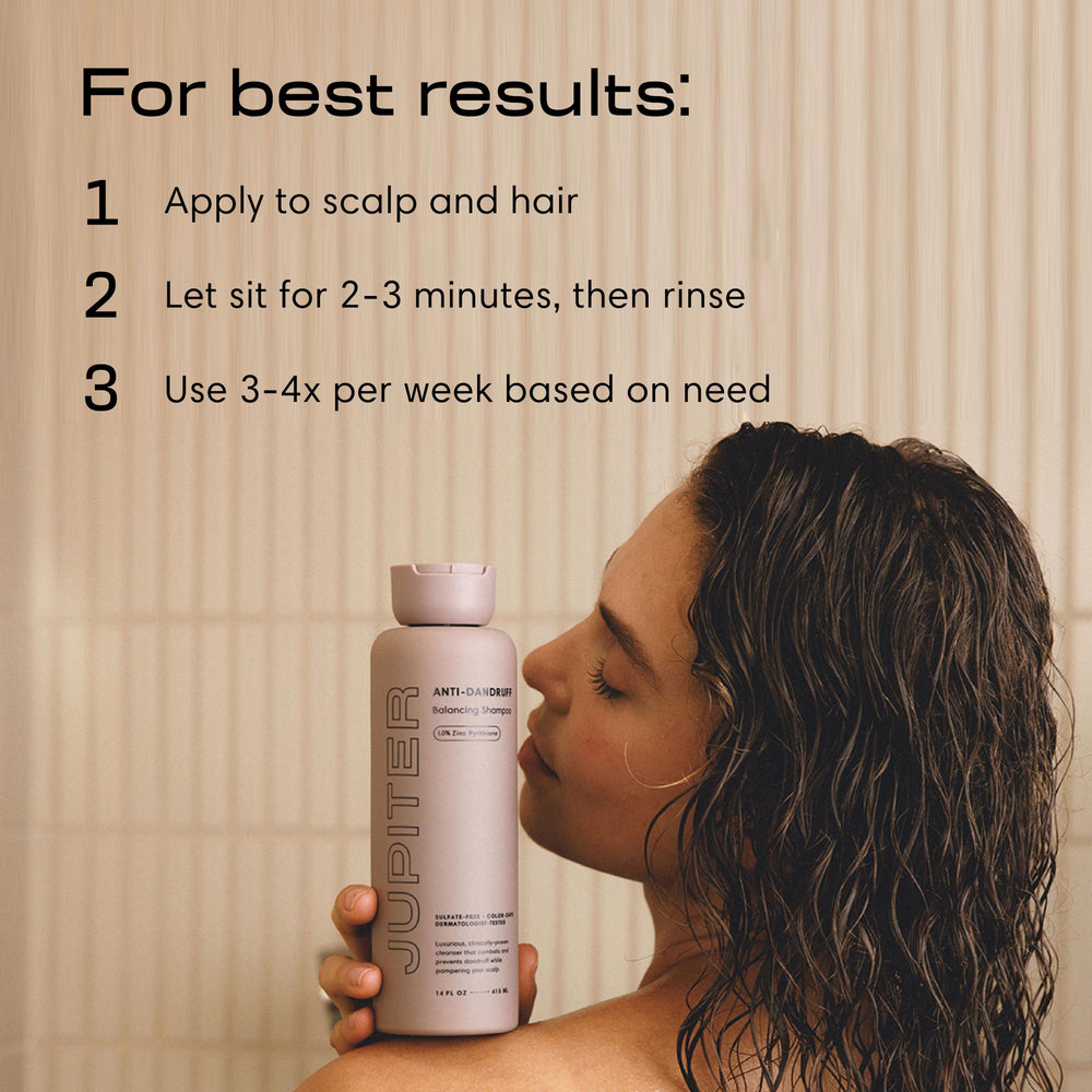 Jupiter vegan cruelty-free logo on shampoo packaging