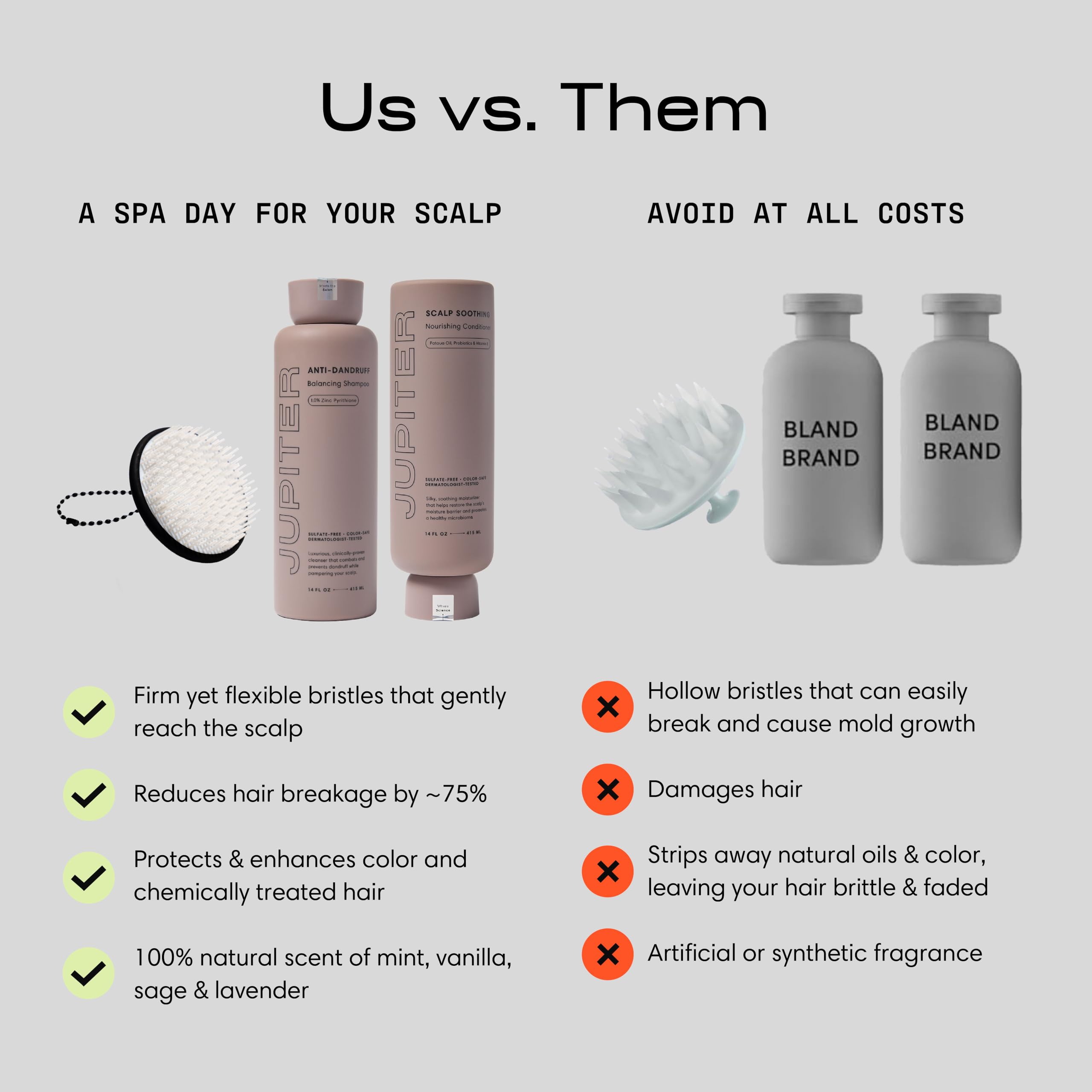 Jupiter vegan cruelty-free symbol emphasizes ethical scalp care