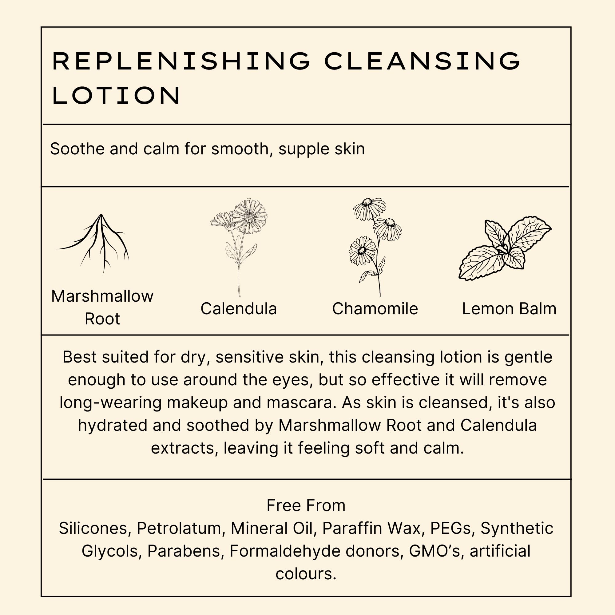 Jurlique cleanser rinse with cold water leaves skin smooth and refreshed.