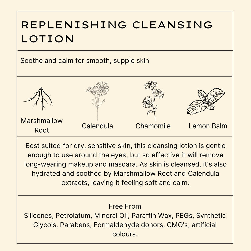 Jurlique cleanser rinse with cold water leaves skin smooth and refreshed.