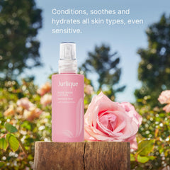 Applying Rare Rose Lotion to clean skin for moisture