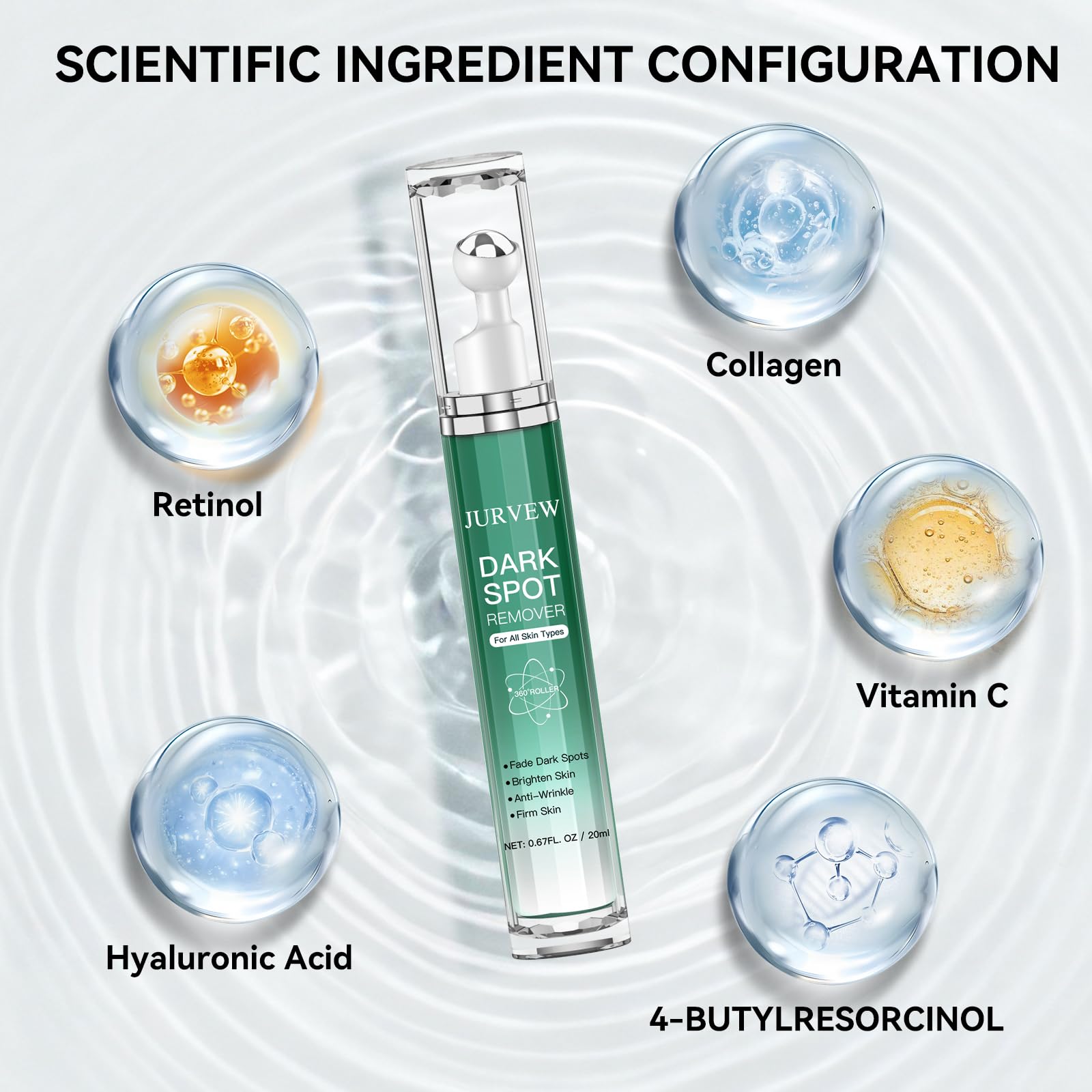 JURVEW serum swatch shows lightweight, fast-absorbing formula for daily use