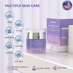 JURVEW neck collagen cream supports firmness and elasticity.