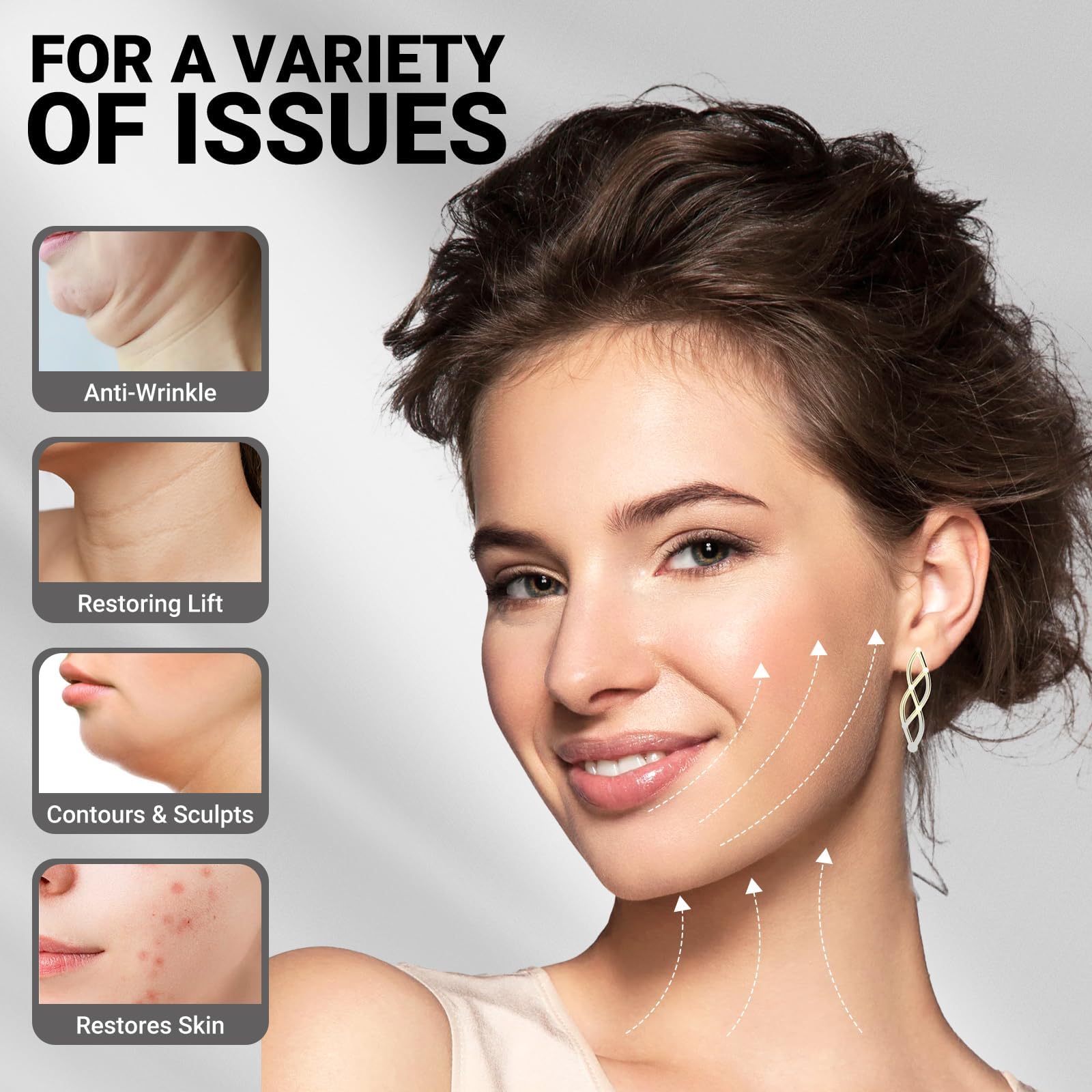 Juskaa chin strap fabric close-up for all-night comfort and breathability.