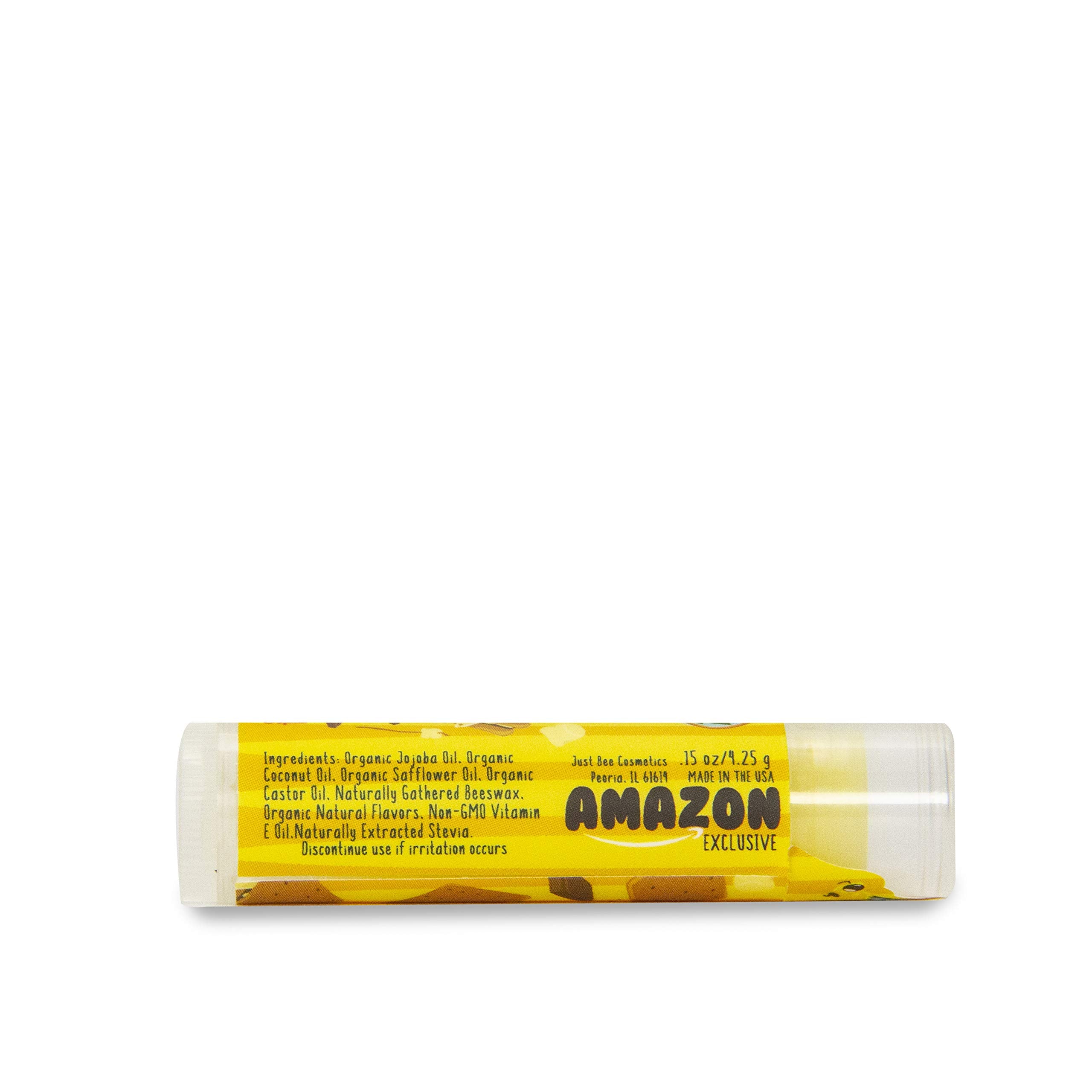 Just Bee Lappy Lips natural beeswax ingredients closeup highlighting clean formula