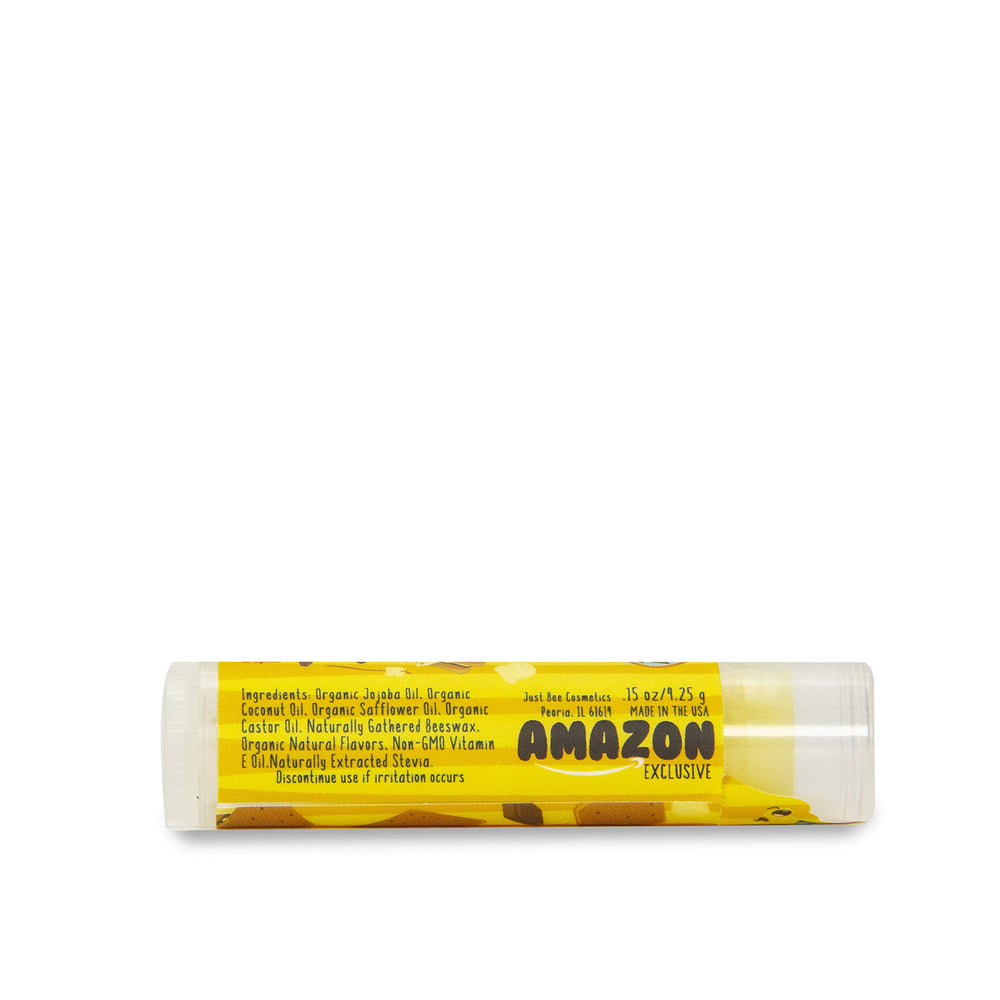 Just Bee Lappy Lips natural beeswax ingredients closeup highlighting clean formula