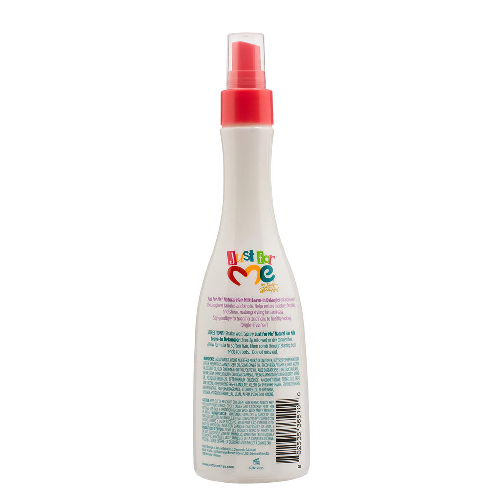 Just For Me coconut-milk closeup highlighting added moisture for curls