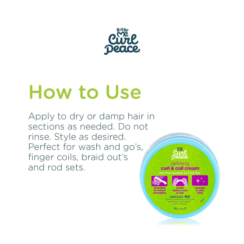 Just For Me Curl Peace avocado oil seals the cuticle for smoother hair