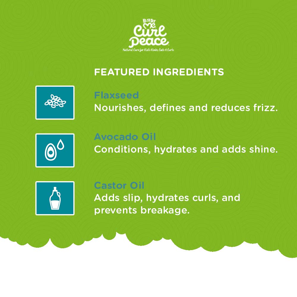 Just For Me Curl Peace application hands image demonstrates quick, non-rinse styling.