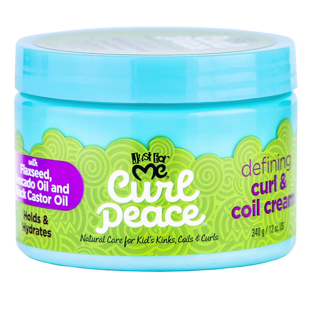 Just For Me Curl Peace defining cream bottle for defined curls