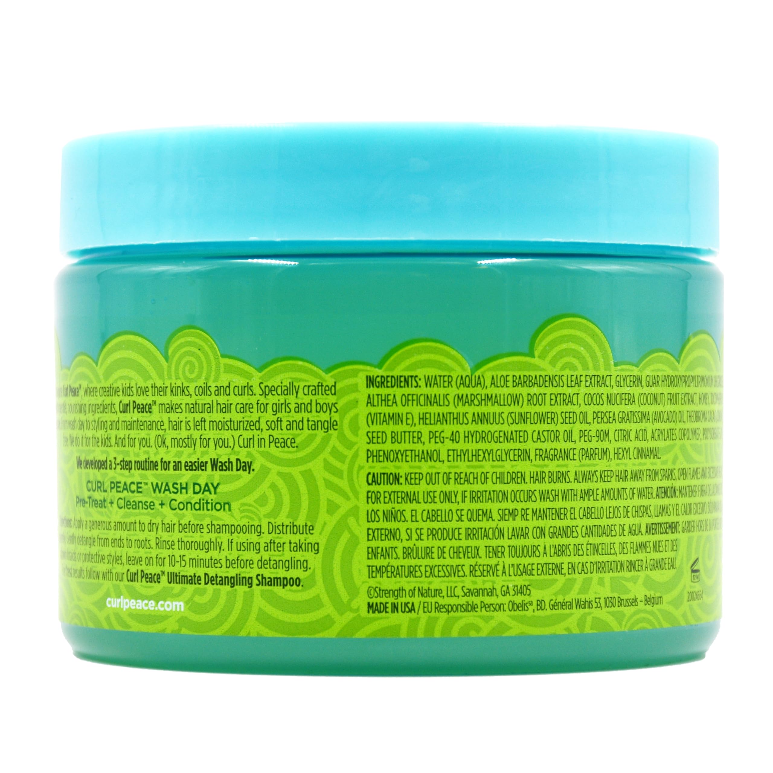 Just For Me Curl Peace Detangling 2-pack packaging close-up for convenient detangler.