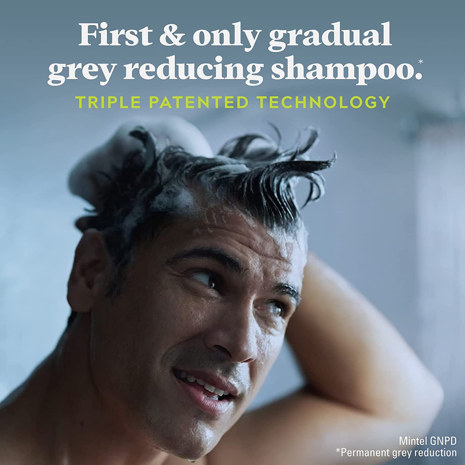 Just for Men Control GX in shower scene illustrating daily routine