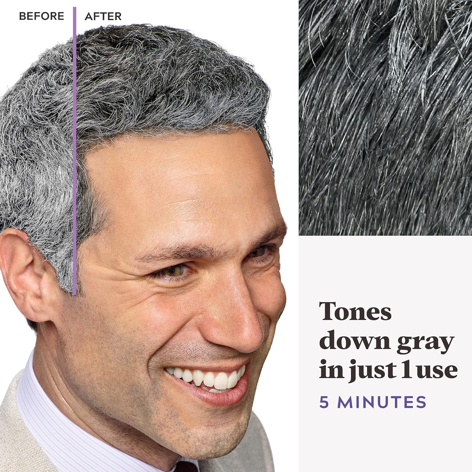 Just for Men Touch of Gray kit with timing flexibility for color sessions