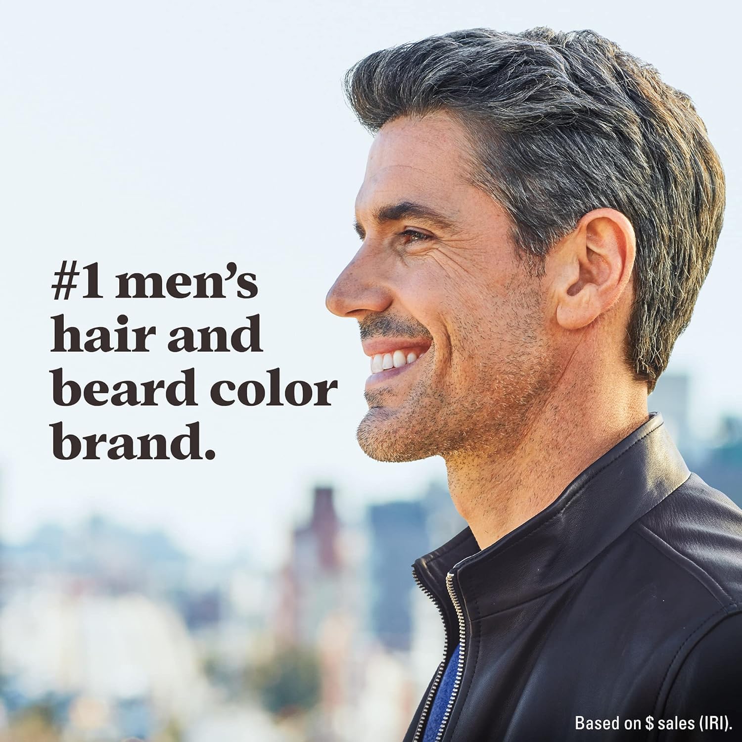 Just for Men shade card showing Touch of Gray and Black-Gray options