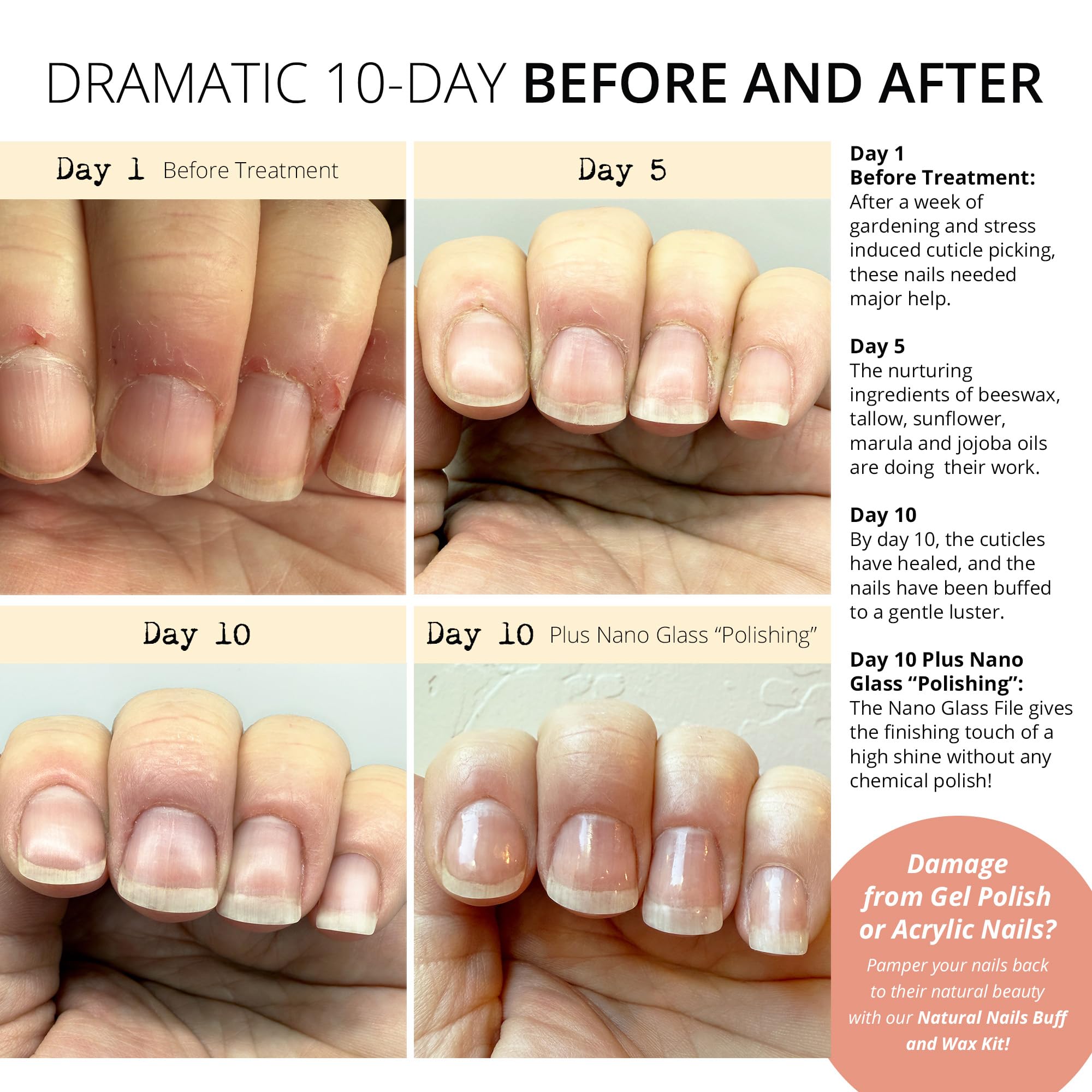 Just Like Jane finishing wax delivers a natural shine and smooth feel