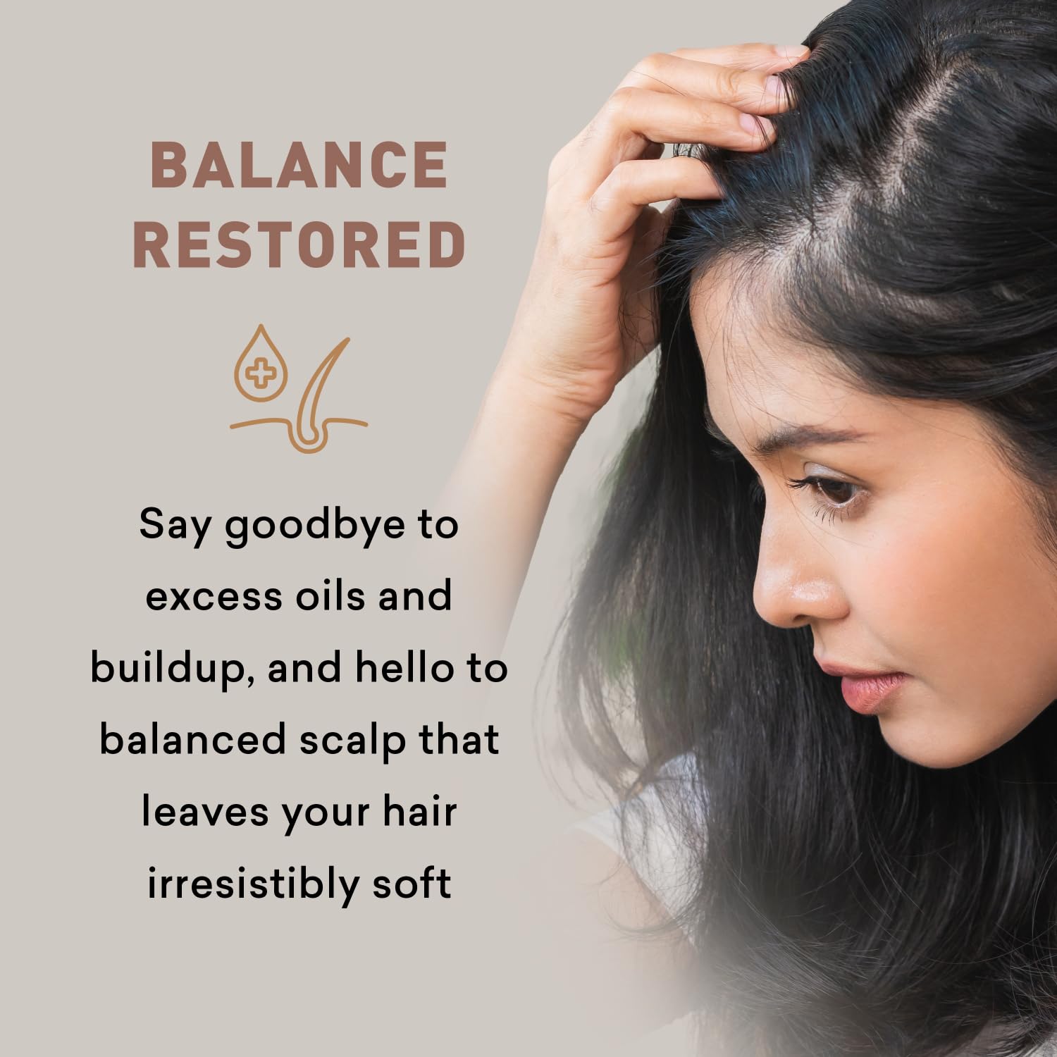 Just Nutritive Aloe vera leaf highlights scalp hydration and soothing properties.
