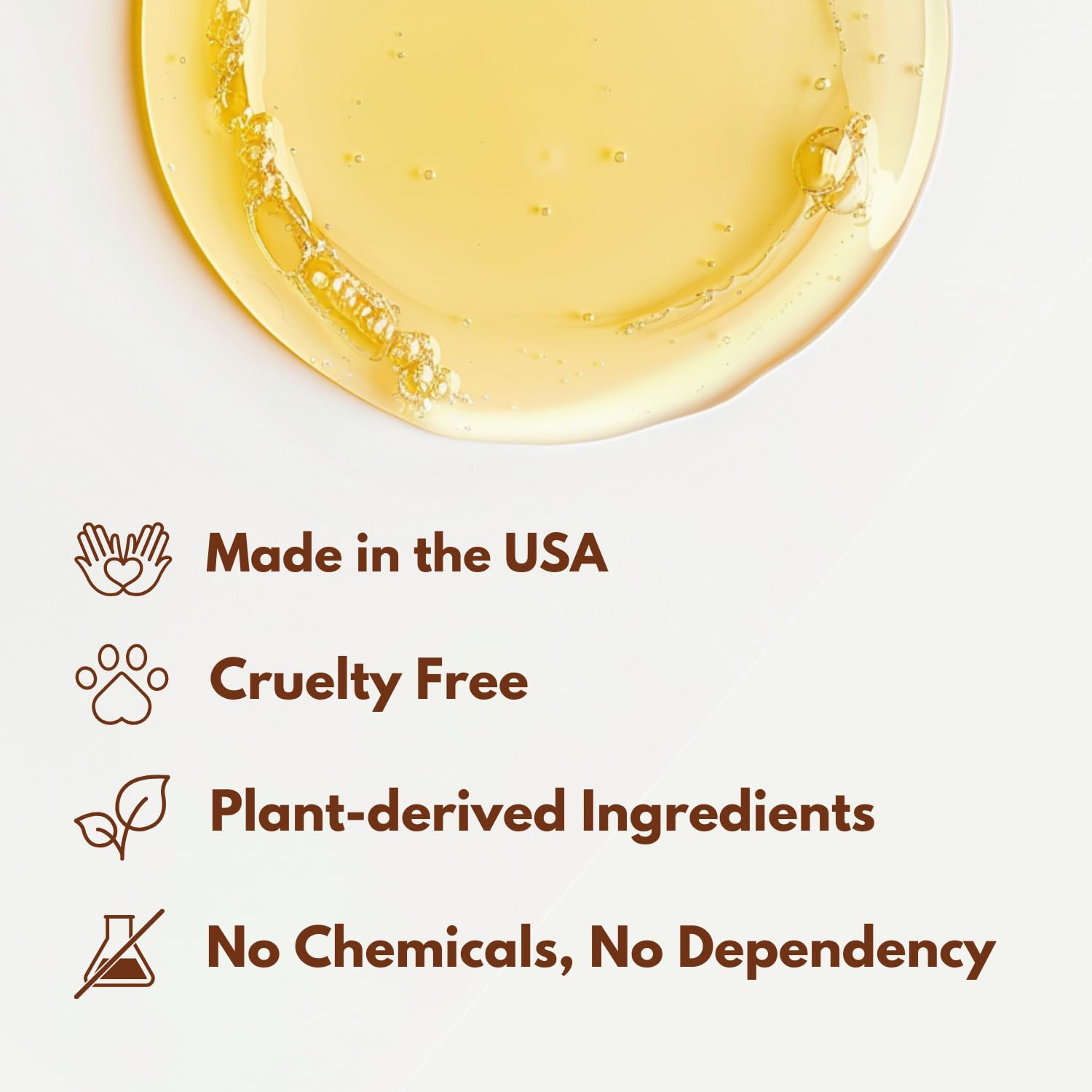 Just Nutritive anti-aging body treatment close-up of smooth skin after use.