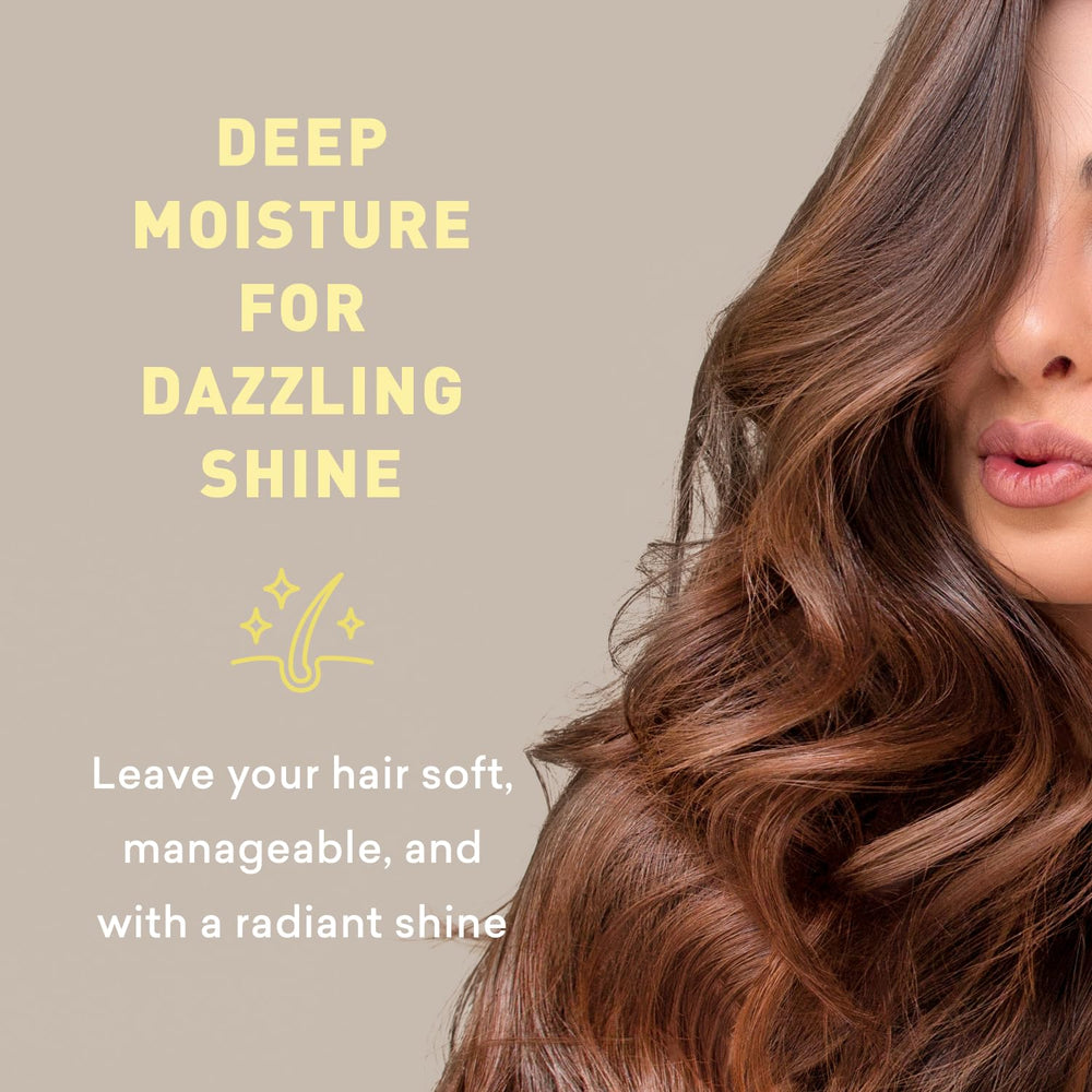 Just Nutritive shampoo with Camellia Seed and Daikon reduces frizz