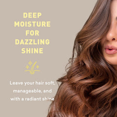 Just Nutritive shampoo with Camellia Seed and Daikon reduces frizz