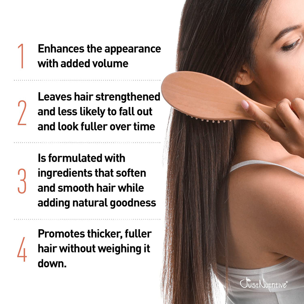 Just Nutritive – cheveux brillants et volumineux après utilisation