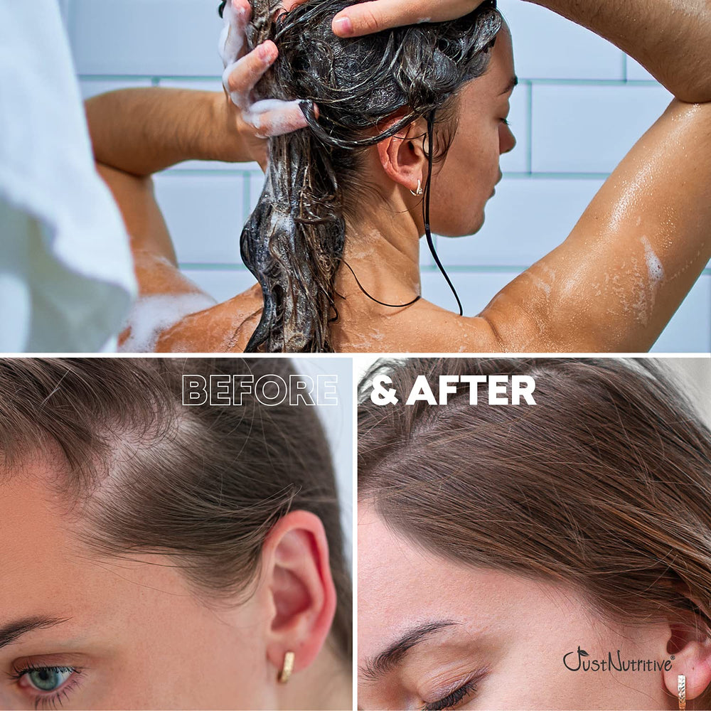 Just Nutritive Hair Loss Shampoo lather foams gently, delivering a refreshing cleansing experience.