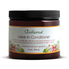 Just Nutritive Leave-In bottle delivering lasting hydration for healthy-looking hair.