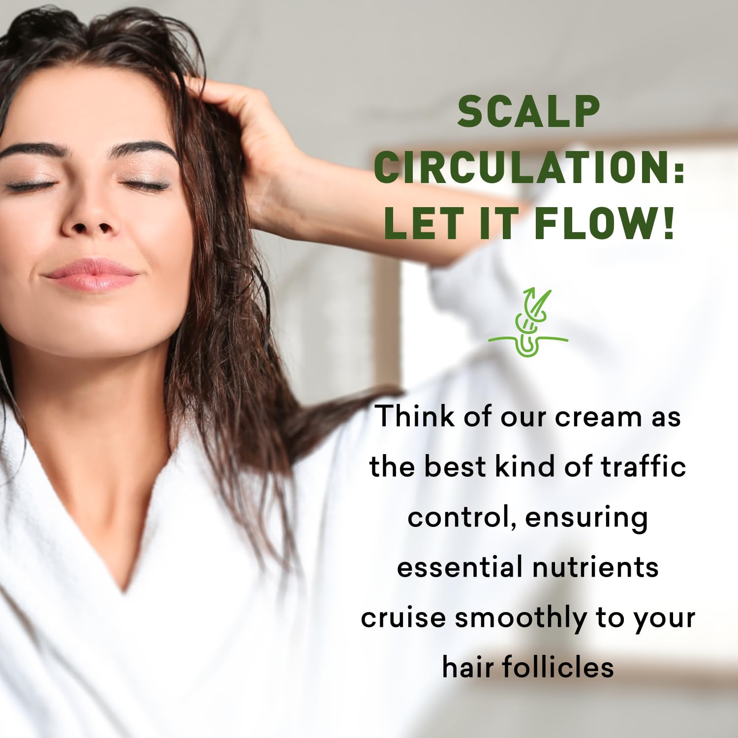 Daily application supports dry scalp relief and hydration.