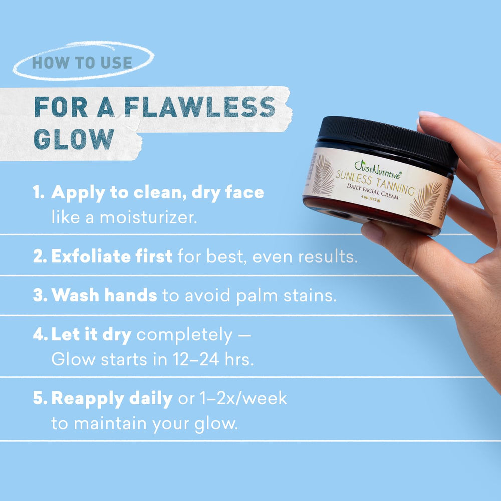 Just Nutritive sun-kissed glow on cheek example showcases result.