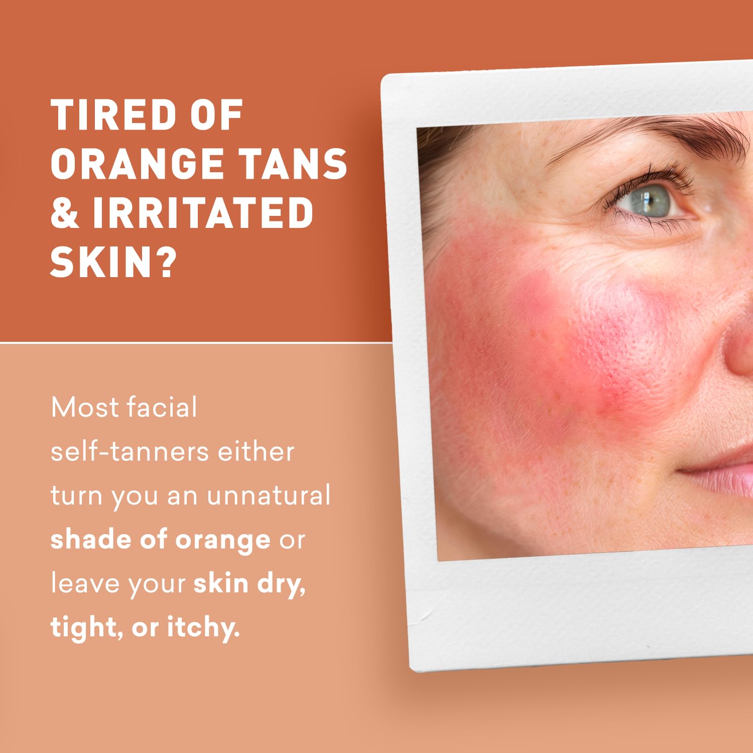Just Nutritive sunless daily facial cream tube dispensing for easy daily use and application.
