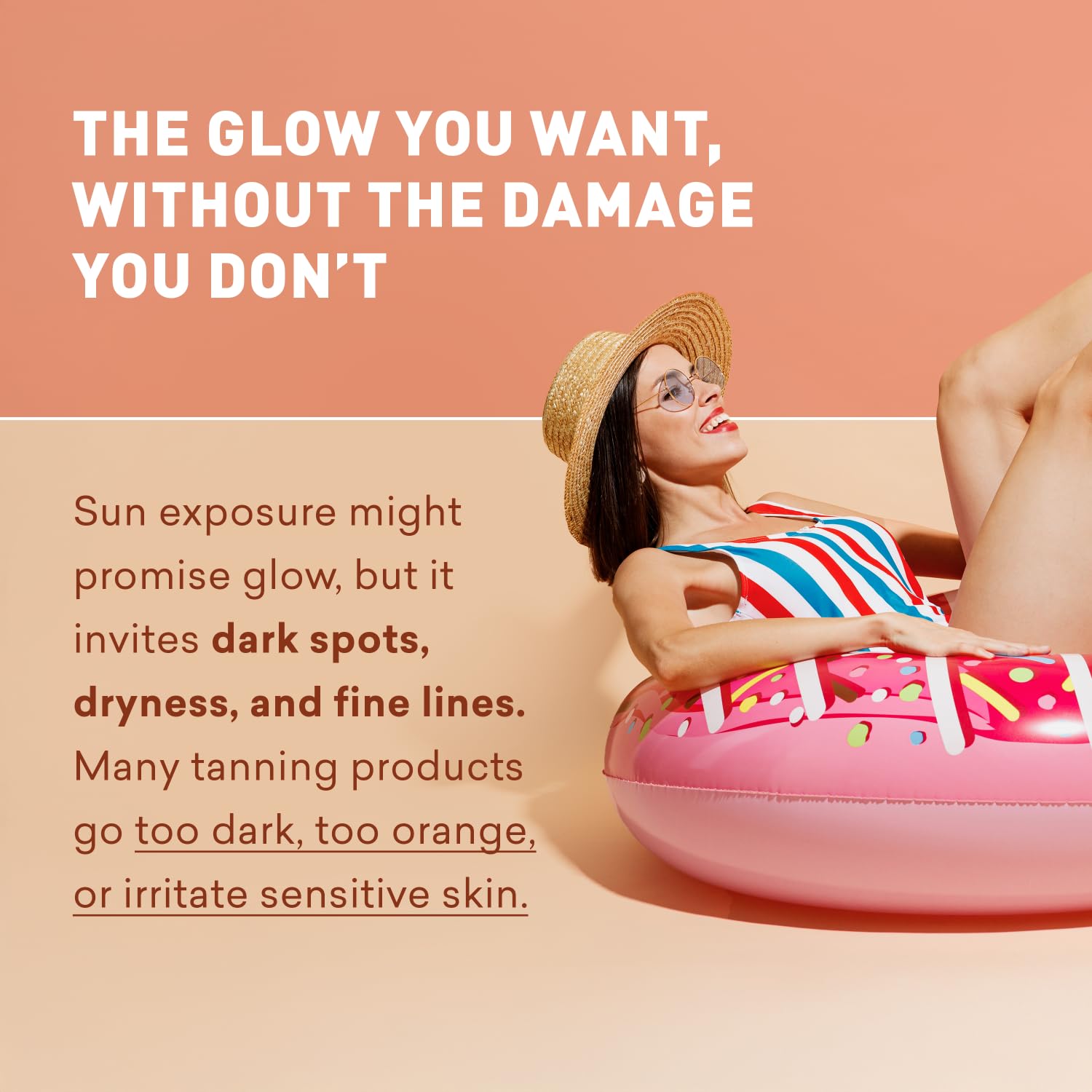 Texture swirl on Just Nutritive lotion illustrating lightweight, non-greasy finish.