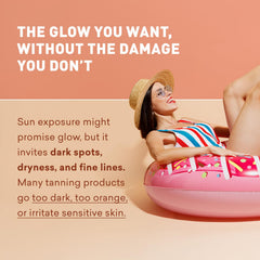 Texture swirl on Just Nutritive lotion illustrating lightweight, non-greasy finish.