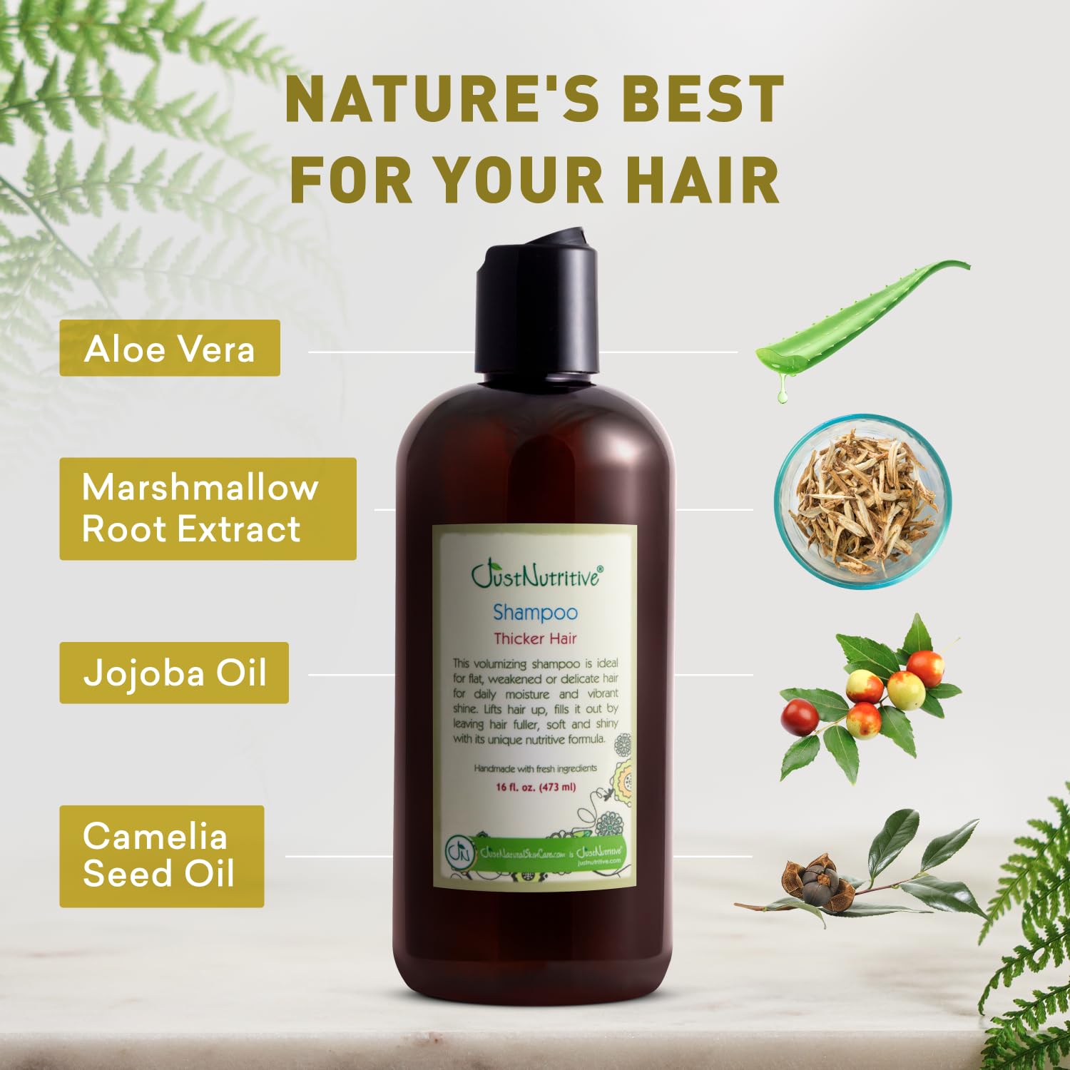 Shampoo on sink with USA-made, cruelty-free branding