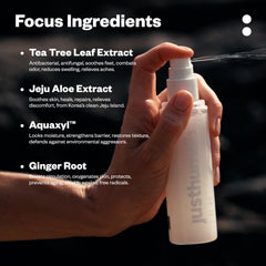 JustHuman Foot Peel exfoliation flakes image shows dead skin removal in seconds.