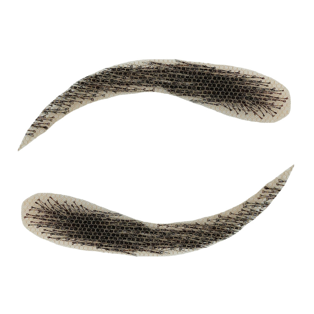 Justin Happy eyebrow application tips illustrate careful placement for durable wear.