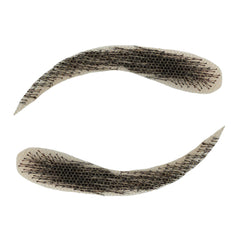 Justin Happy eyebrow application tips illustrate careful placement for durable wear.