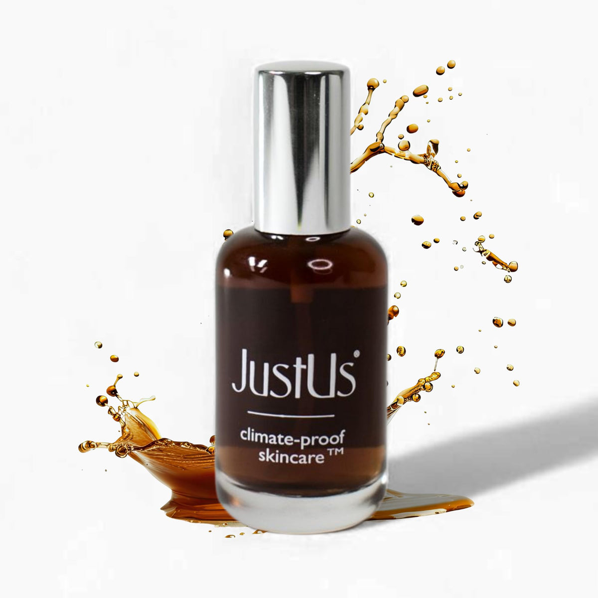 Just Us Tighten Glow Serum Mist bottle closeup for daily hydrating skincare