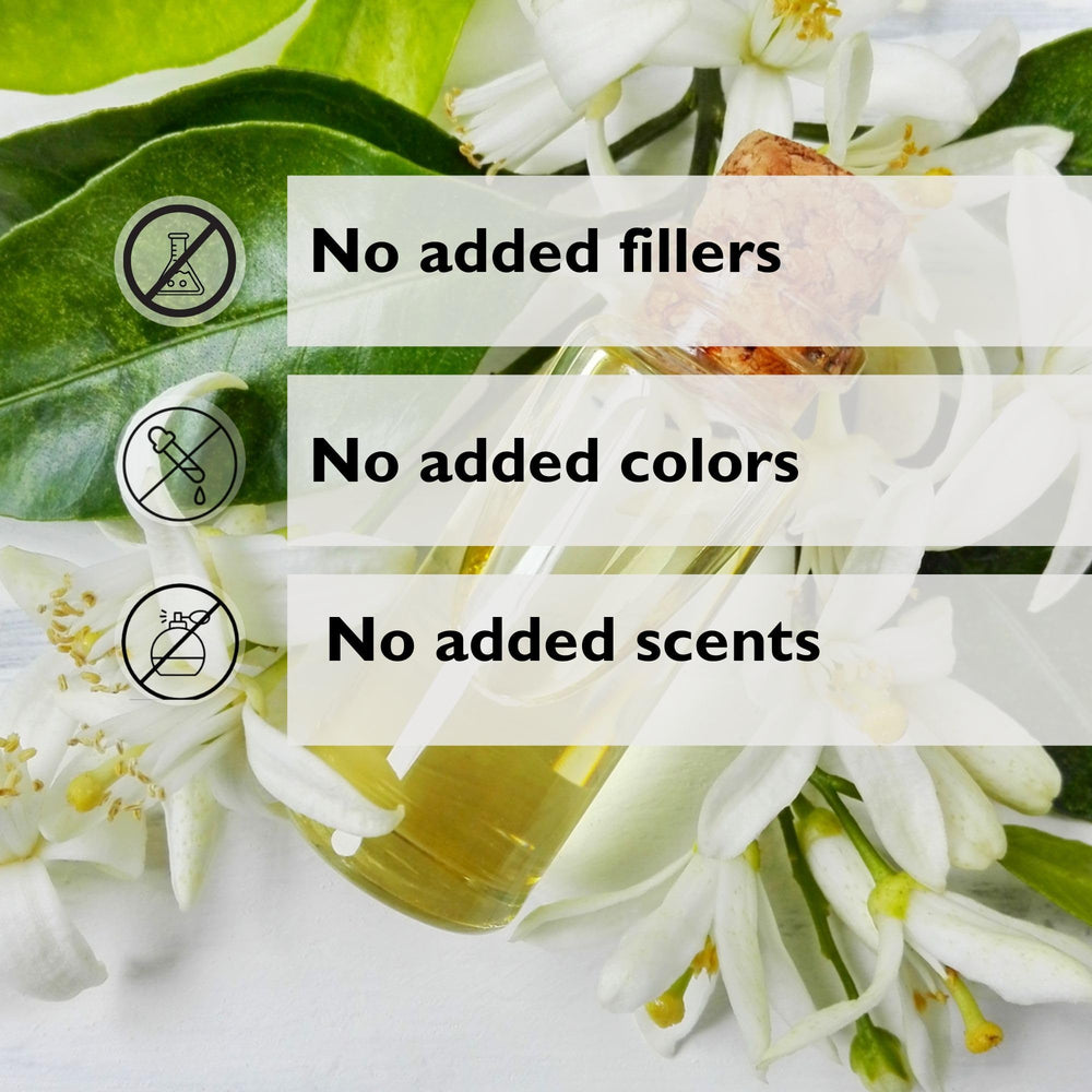 Just Us Tighten Glow Serum Mist neroli-water ingredient closeup