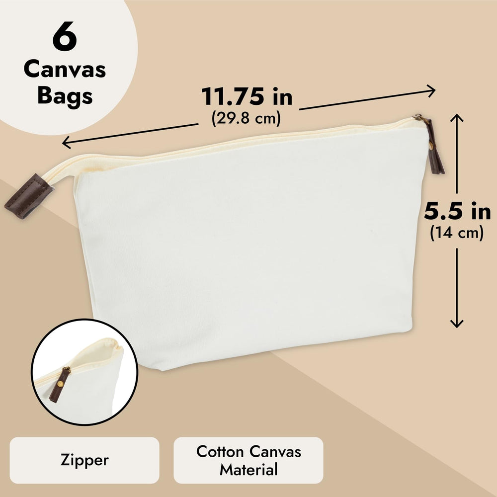 Juvale canvas makeup bag pack highlights a versatile multi-pack option.