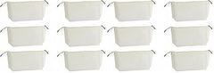 Juvale canvas makeup bag zipper close-up for secure travel storage.