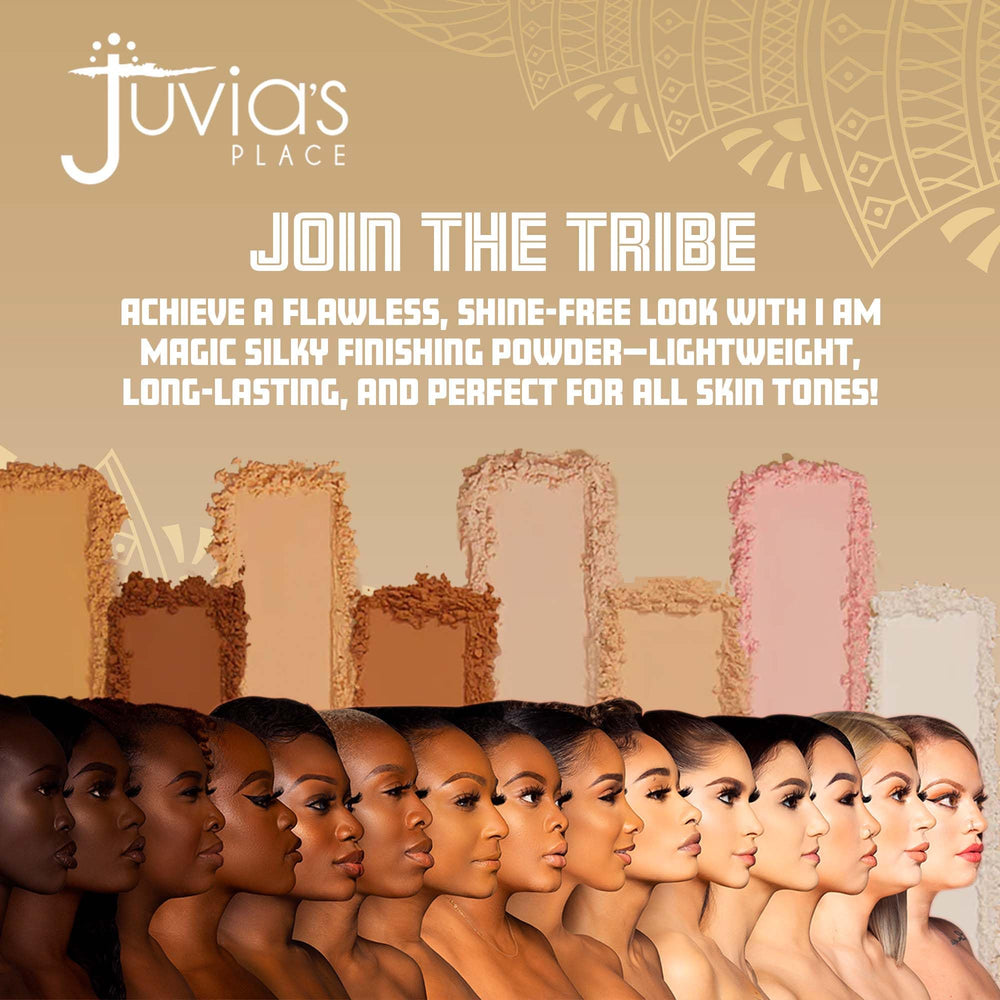 Juvia's Place Coconut Flakes jar showcases premium packaging and versatile shade for diverse tones.