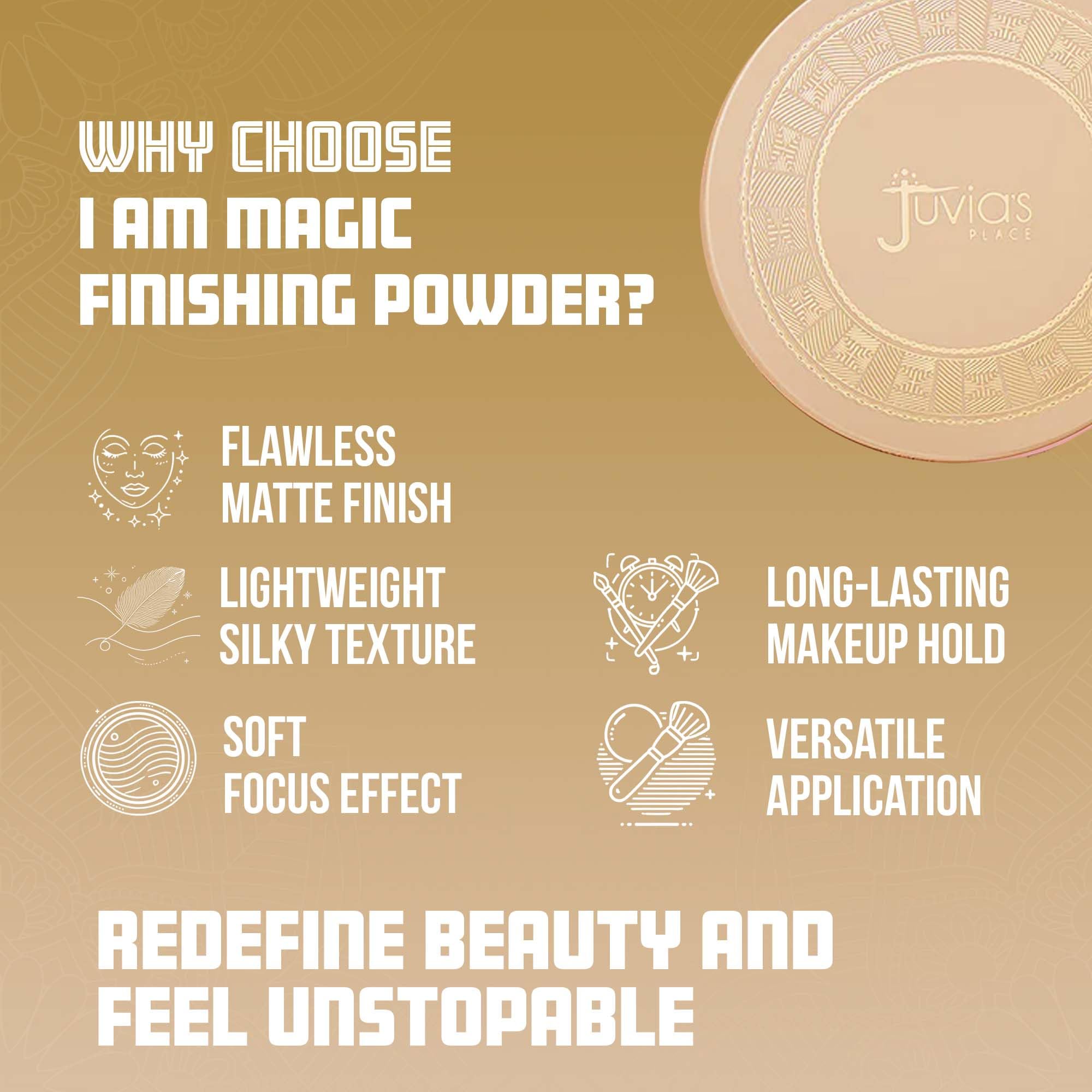 Juvia's Place I Am Magic powder under eye brightening for a refreshed look.