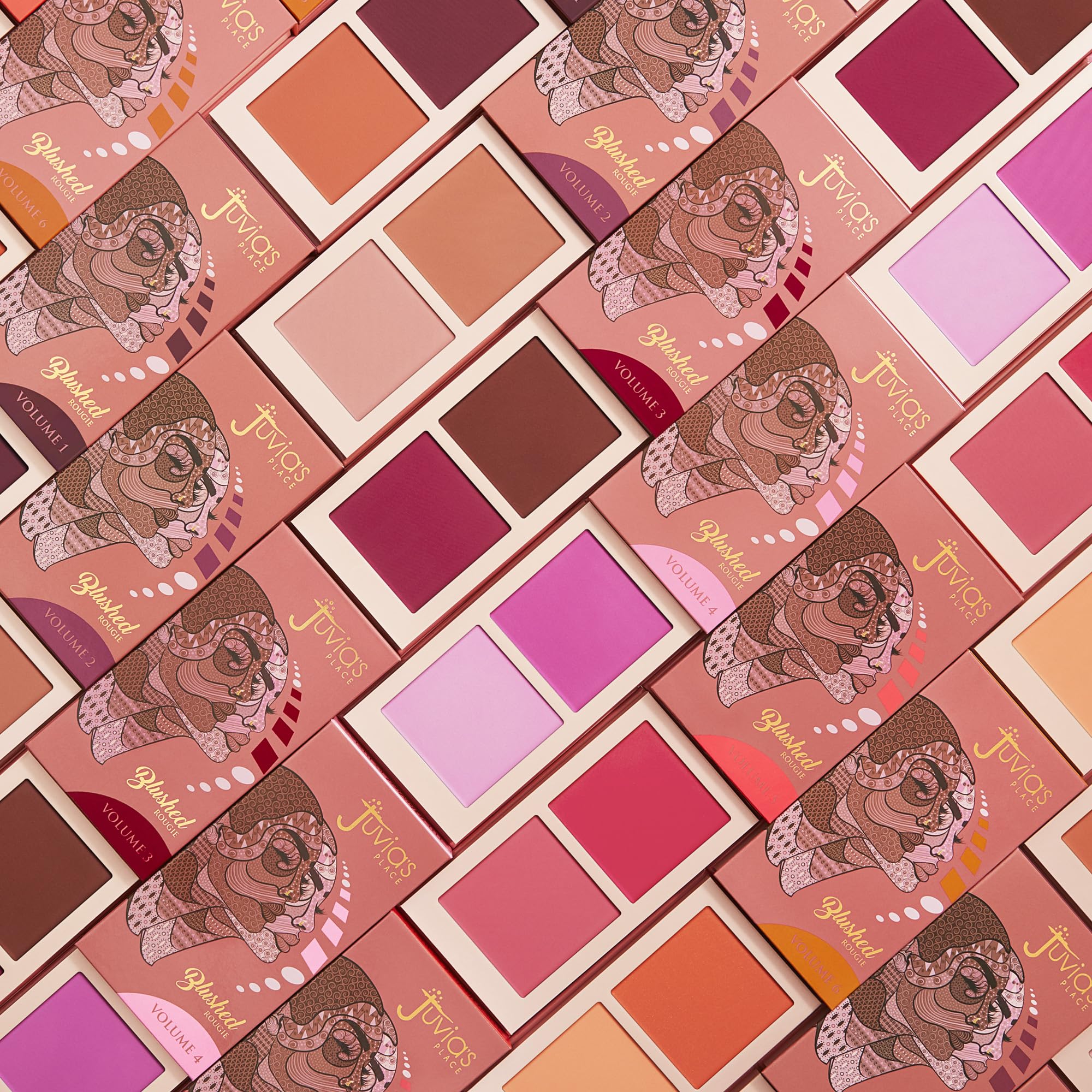 Juvia's Place Blushed Duo Volume 6 two-tone colors blend smoothly.